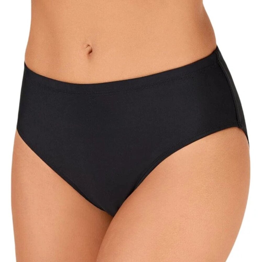 Island Escape Hipster Bikini Bottom Black 16